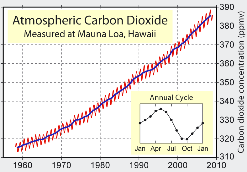 Mauna Loa Carbon Dioxide plot