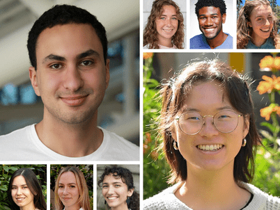 Headshots of the 2 LAF National Olmsted Scholar winners and 6 finalists