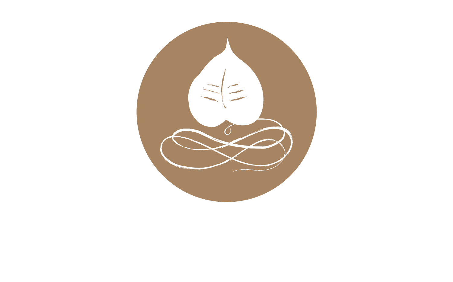 White gold Sure Heart Sangha Logo